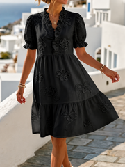 FLASH SALE - Floral Embroidered Effortless Dress | Tracked Shipping