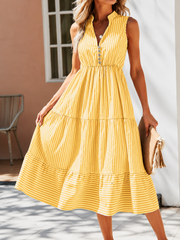 FLASH SALE - Effortless Striped Midi Dress | Tracked Shipping