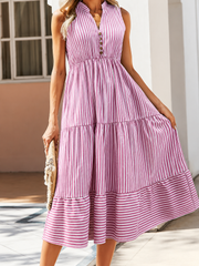 FLASH SALE - Effortless Striped Midi Dress | Tracked Shipping