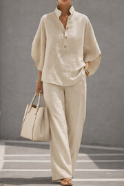 FLASH SALE - Effortless Cotton Linen 2-Piece Set | Tracked Shipping