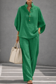 FLASH SALE - Effortless Cotton Linen 2-Piece Set | Tracked Shipping