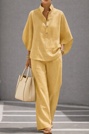 FLASH SALE - Effortless Cotton Linen 2-Piece Set | Tracked Shipping